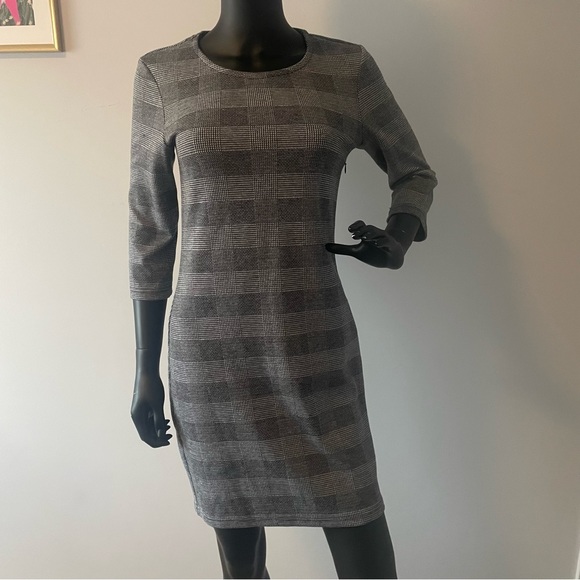 Twik grey gingham mini dress - Picture 2 of 5